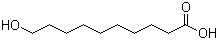 structure of CAS# 1679-53-4, 10-Hydroxydecanoic acid
