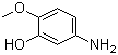 5-Amino-2-methoxyphenol molecular structure (CAS 1687-53-2)