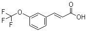 结构式 CAS# 168833-80-5, 3-(三氟甲氧基)肉桂酸