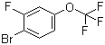 结构式 CAS# 168971-68-4, 1-溴-2-氟-4-三氟甲氧基苯; 1-溴-2-氟-4-(三氟甲氧基)苯