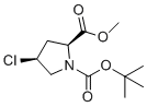 structure of CAS# 169032-99-9, (2S,4S)-1-tert-butyl 2-methyl 4-chloropyrrolidine-1,2-dicarboxylate;1-O-tert-butyl 2-O-methyl (2S,4S)-4-chloropyrrolidine-1,2-dicarboxylate
