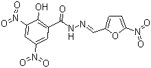 structure of CAS# 16915-70-1, Nifursol;3,5-Dinitro-N'-(5-nitrofurfurylidene)salicylohydrazide