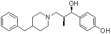 structure of CAS# 169274-78-6, (alphaR,betaS)-alpha-(4-Hydroxyphenyl)-beta-methyl-4-(phenylmethyl)-1-piperidinepropanol;Ro 25-6981