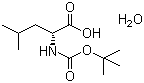 BOC-D-Leucine monohydrate molecular structure (CAS 16937-99-8)