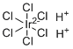 Hexachloroiridic acid molecular structure (CAS 16941-92-7)