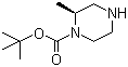 结构式 CAS# 169447-70-5, (S)-1-N-Boc-2-甲基哌嗪; (S)-2-甲基哌嗪-1-甲酸叔丁酯