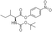 Boc-L-isoleucine 4-nitrophenyl ester molecular structure (CAS 16948-38-2)