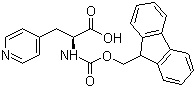 structure of CAS# 169555-95-7, Fmoc-3-(4-pyridyl)-L-alanine;N-(9-Fluorenylmethoxycarbonyl)-3-(4-pyridyl)-L-alanine
