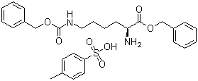 结构式 CAS# 16964-83-3, N6-苄氧羰酰基-L-赖氨酸苄酯对甲苯磺酸