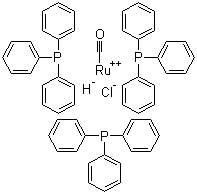 结构式 CAS# 16971-33-8, 三(三苯基膦)羰基氢氯化钌(II)