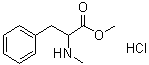 N-Methyl-DL-phenylalanine methyl ester hydrochloride molecular structure (CAS 16975-45-4)