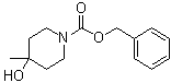 structure of CAS# 169750-57-6, Benzyl 4-hydroxy-4-methylpiperidine-1-carboxylate