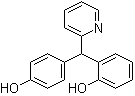 structure of CAS# 16985-05-0, 2-[(4-Hydroxyphenyl)-2-pyridinylmethyl]phenol