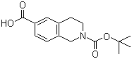 N-Boc-1,2,3,4-tetrahydroisoquinoline-6-carboxylic acid molecular structure (CAS 170097-67-3)