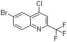 6-Bromo-4-chloro-2-(trifluoromethyl)quinoline molecular structure (CAS 1701-28-6)