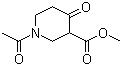 1-Acetyl-4-oxo-3-piperidinecarboxylic acid methyl ester molecular structure (CAS 17038-83-4)