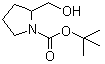 结构式 CAS# 170491-63-1, 2-(羟基甲基)吡咯烷-1-甲酸叔丁酯