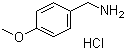 4-Methoxybenzylamine hydrochloride molecular structure (CAS 17061-61-9)