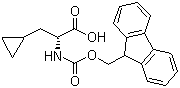 Fmoc-D-Cyclopropylalanine molecular structure (CAS 170642-29-2)