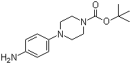 4-(4-Aminophenyl)piperazine-1-carboxylic acid tert-butyl ester molecular structure (CAS 170911-92-9)