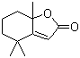 (2,6,6-Trimethyl-2-hydroxycyclohexylidene)acetic acid lactone molecular structure (CAS 17092-92-1)
