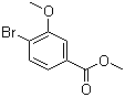 Methyl 4-bromo-3-methoxybenzoate molecular structure (CAS 17100-63-9)