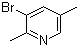 结构式 CAS# 17117-19-0, 3-溴-2,5-二甲基吡啶