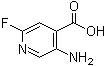 结构式 CAS# 171178-43-1, 5-氨基-2-氟异烟酸