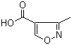 structure of CAS# 17153-20-7, 3-Methyl-4-isoxazolecarboxylic acid