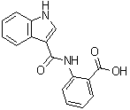 2-[(1H-Indol-3-ylcarbonyl)amino]benzoic acid molecular structure (CAS 171817-95-1)