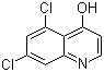 structure of CAS# 171850-29-6, 5,7-Dichloro-4-hydroxyquinoline