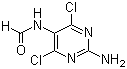 结构式 CAS# 171887-03-9, 2-氨基-4,6-二氯-5-甲酰胺基嘧啶; N-(2-氨基-4,6-二氯-5-嘧啶基)甲酰胺
