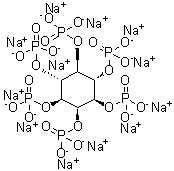 structure of CAS# 17211-15-3, Dodecasodium phytate;myo-Inositol hexakis(dihydrogen phosphate) dodecasodium salt
