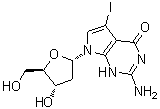 结构式 CAS# 172163-62-1, 7-脱氮-2'-脱氧-7-碘鸟苷