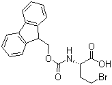 structure of CAS# 172169-88-9, (2S)-4-Bromo-2-[[(9H-fluoren-9-ylmethoxy)carbonyl]amino]butanoic acid;(S)-4-Bromo-2-[[(9H-fluoren-9-ylmethoxy)carbonyl]amino]butanoic acid