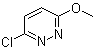 structure of CAS# 1722-10-7, 3-Chloro-6-methoxypyridazine;3-Methoxy-6-chloropyridazine; NSC 522667; NSC 69819
