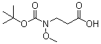 结构式 CAS# 172299-81-9, N-[叔丁氧羰基]-N-甲氧基-beta-丙氨酸