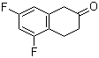结构式 CAS# 172366-38-0, 5,7-二氟-3,4-二氢-1H-2-萘酮