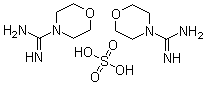 4-Morpholinecarboximidamide sulfate molecular structure (CAS 17238-55-0)