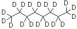 结构式 CAS# 17252-77-6, 辛烷-d<sub>18</sub>; 全氘代辛烷