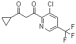 structure of CAS# 172527-65-0, 1-[3-Chloro-5-(trifluoromethyl)-2-pyridinyl]-3-cyclopropyl-1,3-propanedione