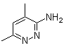 4,6-Dimethyl-3-pyridazinaminemine molecular structure (CAS 17258-21-8)