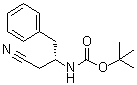 结构式 CAS# 172695-25-9, N-[(1S)-1-(氰基甲基)-2-苯基乙基]氨基甲酸叔丁酯