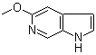 结构式 CAS# 17288-53-8, 5-甲氧基-1H-吡咯并[2,3-c]吡啶