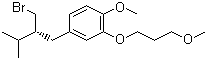 结构式 CAS# 172900-69-5, 2-(3-甲氧基丙氧基)-4-((R)-2-(溴甲基)-3-甲基丁基)-1-甲氧基苯