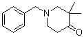 结构式 CAS# 173186-91-9, N-苄基-3,3-二甲基-4-哌啶酮
