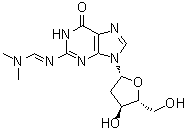 2'-脱氧-N-[(二甲基氨基)亚甲基]鸟苷分子结构 (CAS 17331-13-4)