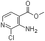 structure of CAS# 173435-41-1, Methyl 3-amino-2-chloroisonicotinate;3-Amino-2-chloroisonicotinic acid methyl ester