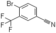 structure of CAS# 1735-53-1, 3-Trifluoromethyl-4-bromobenzonitrile;4-Bromo-3-(trifluoromethyl)benzonitrile