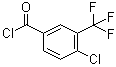 结构式 CAS# 1735-55-3, 4-氯-3-(三氟甲基)苯甲酰氯